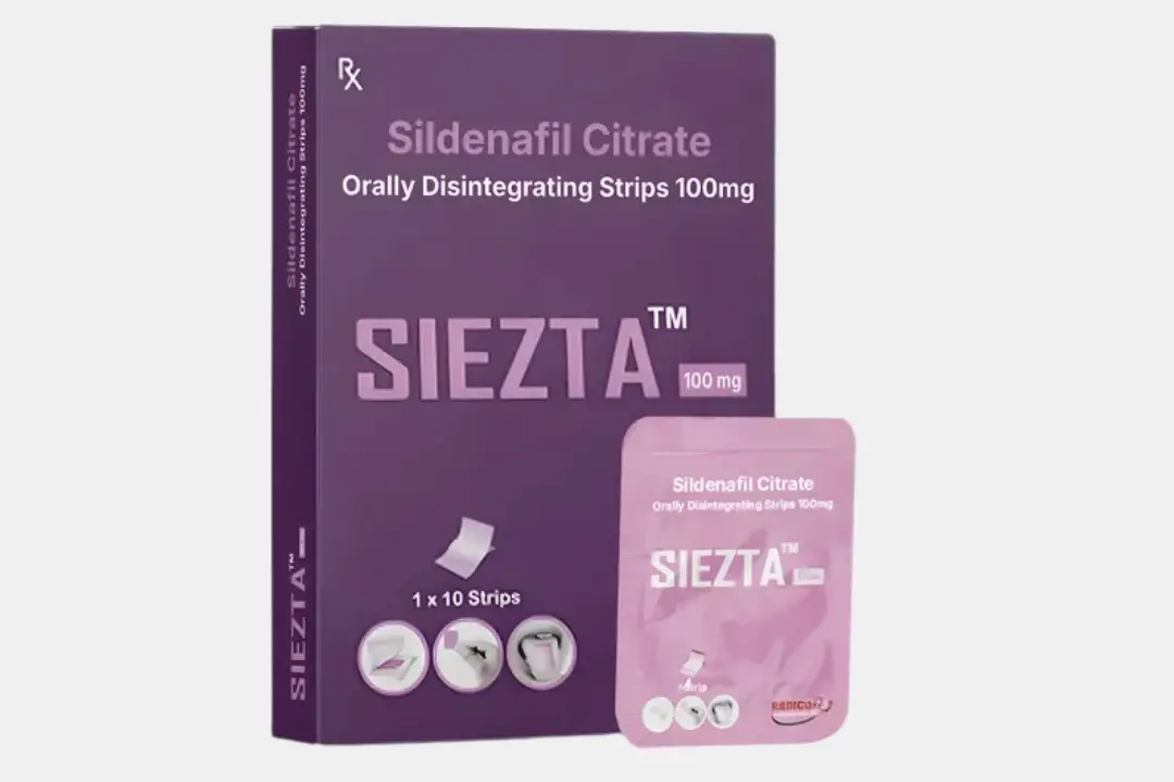 Siezta 100 Mg Sildenafil Oral Strips tablet